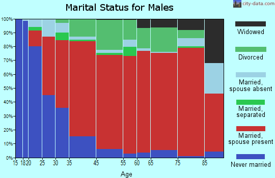 West Point-Wilseyville marital status for males
