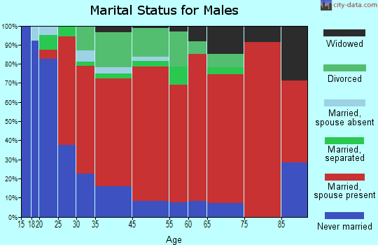 Edisto-Shaws marital status for males