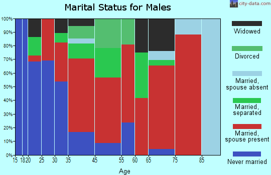 Saluda River marital status for males