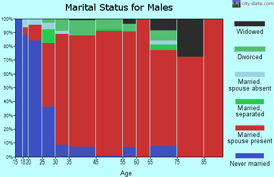 Shaw-Horatio marital status for males