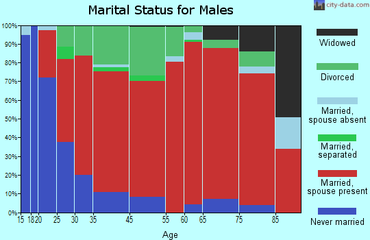 Bakerstown marital status for males