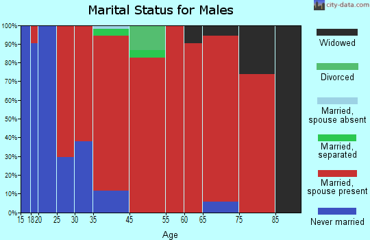 Beech Grove marital status for males