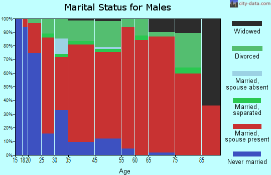 Burristown marital status for males