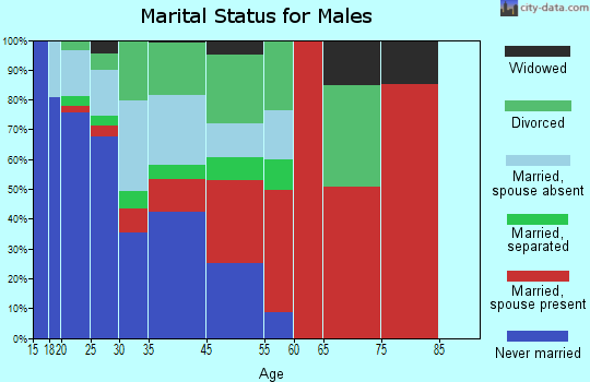Hermitage Springs marital status for males