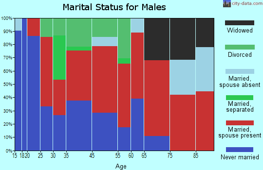 Hillville marital status for males