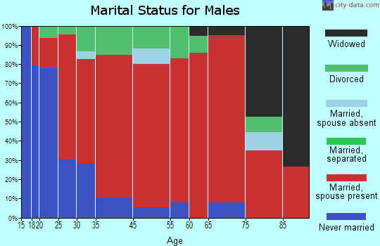 Sale Creek marital status for males