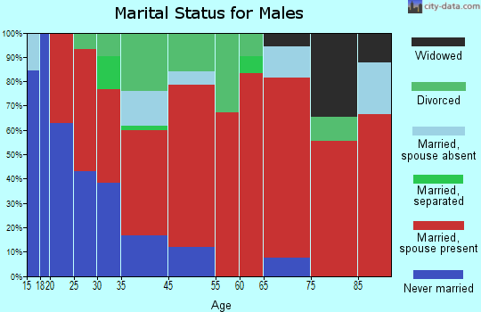 Sharps Chapel marital status for males