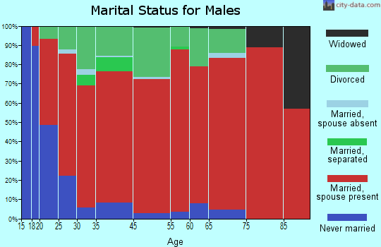 Springville marital status for males