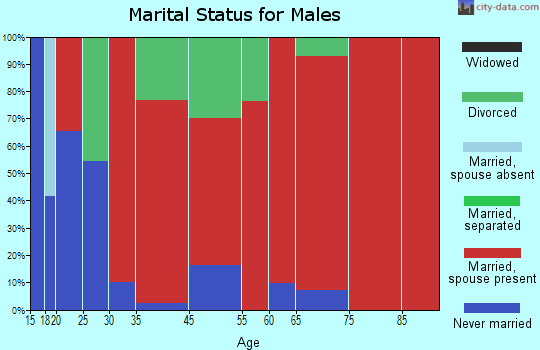 Washburn marital status for males