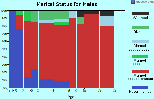 Aiken-Neuville marital status for males