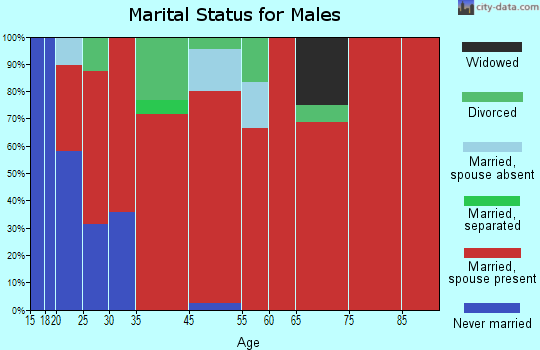 Lake George marital status for males