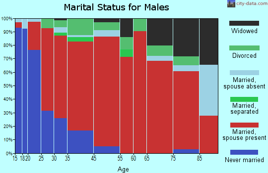 Bridge City-Orangefield marital status for males