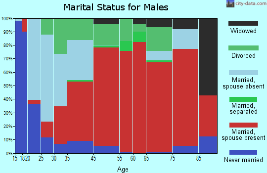 Cooks Point marital status for males