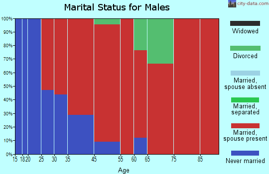 Fluvanna-Sharon Ridge marital status for males