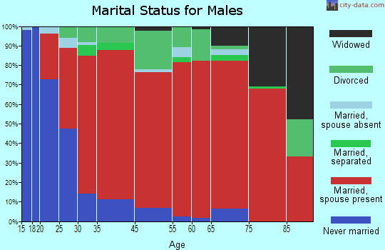 Northeast Tarrant marital status for males