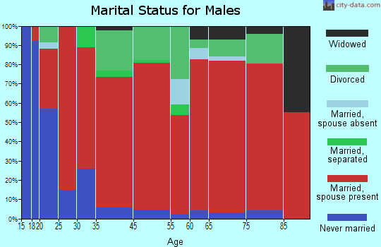 Old River marital status for males