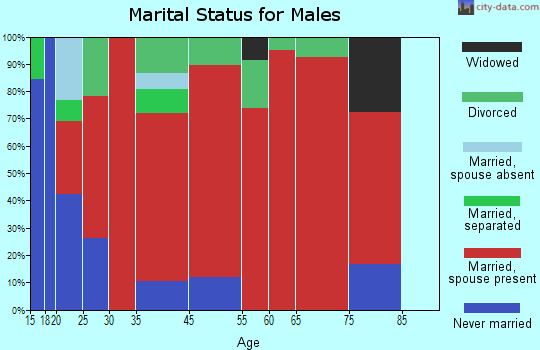 Pollok marital status for males