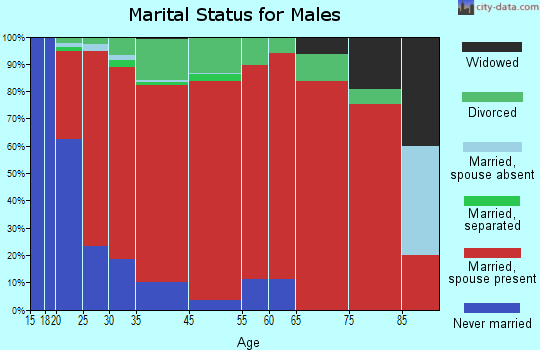 South Divide marital status for males
