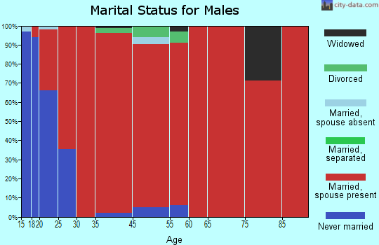 Red Mesa marital status for males