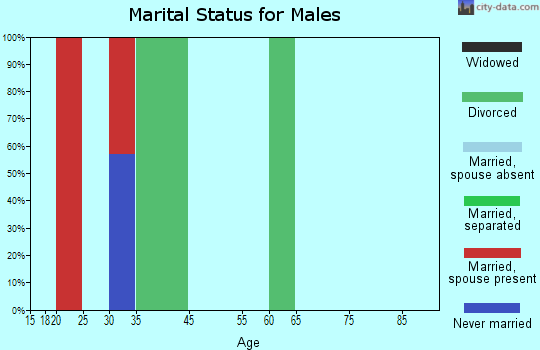 South Davis marital status for males