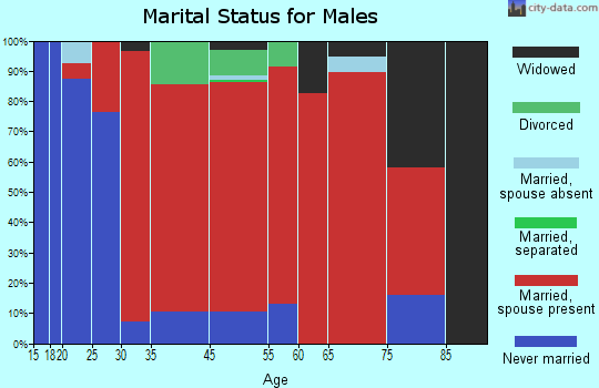 Andover marital status for males