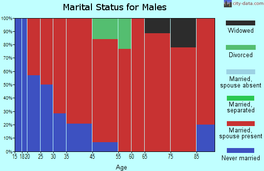 Brookline marital status for males