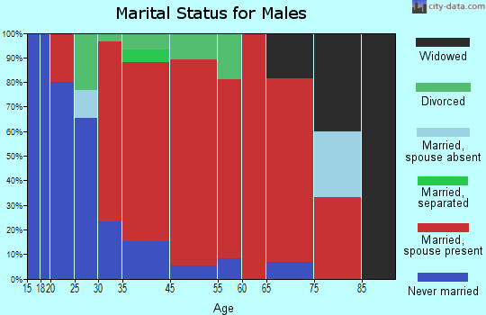 Castleton marital status for males