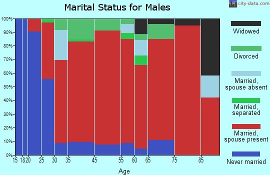 Charlotte marital status for males