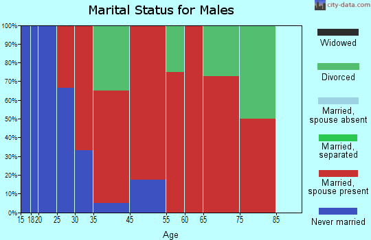 Grand Isle marital status for males