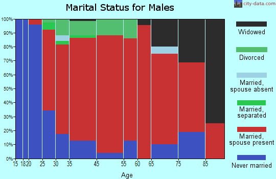 Hinesburg marital status for males