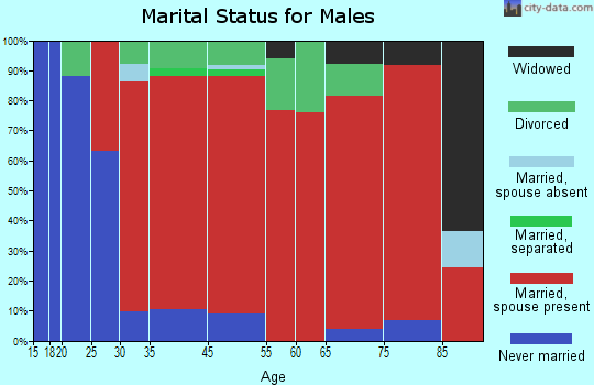 Isle La Motte marital status for males
