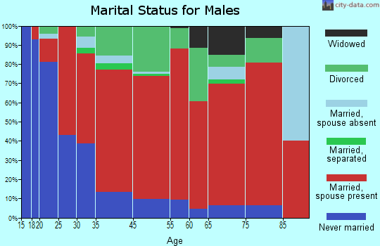 Maidstone marital status for males