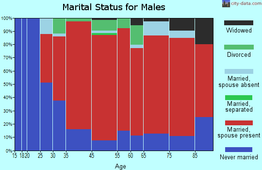 Bridgewater marital status for males