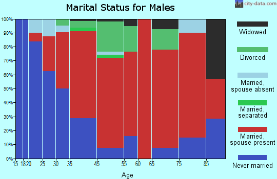 Starksboro marital status for males