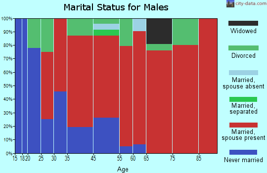Townshend marital status for males