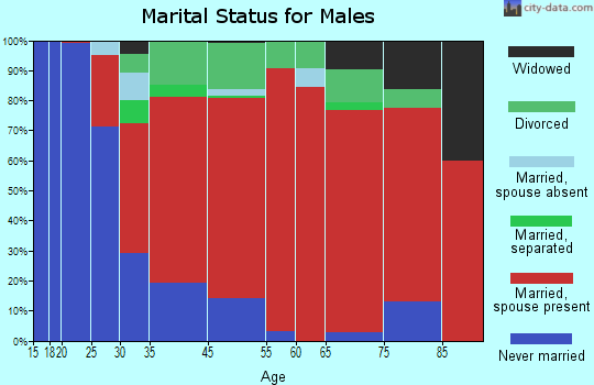 Walden marital status for males