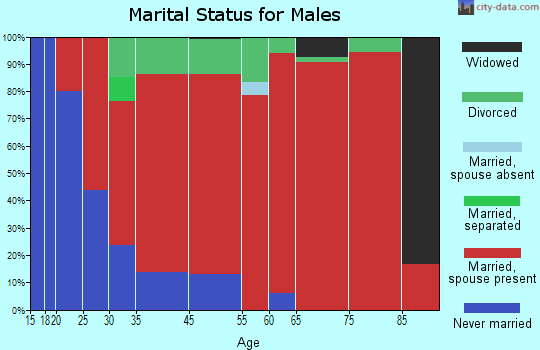Weathersfield marital status for males