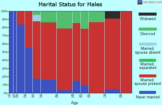 West Windsor marital status for males