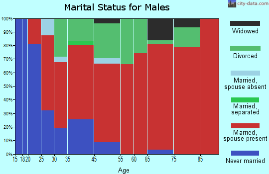 Discovery Bay marital status for males