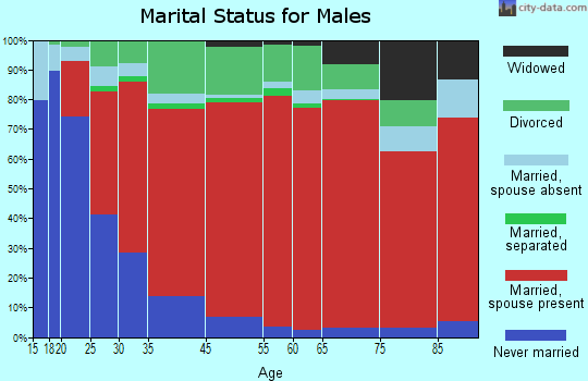 East Whatcom marital status for males