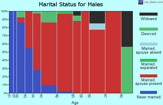 Ellington marital status for males