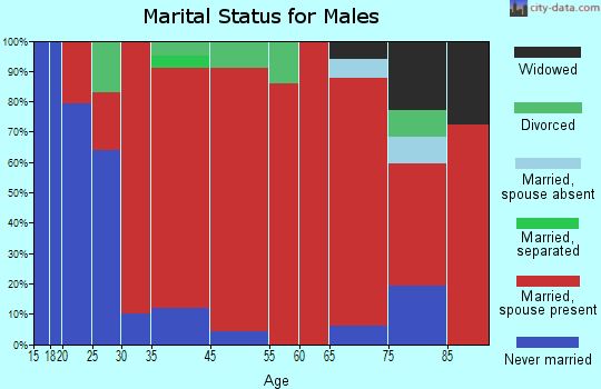 Essex marital status for males