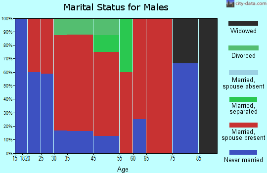 Lummi Island marital status for males