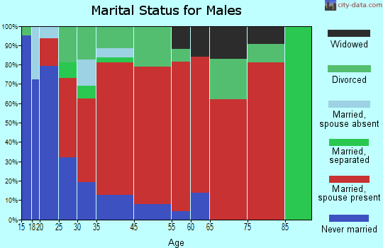North Beach marital status for males