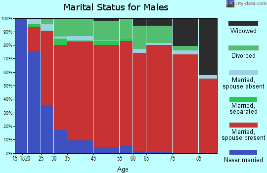 Snake River marital status for males