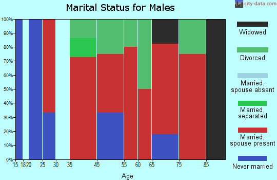 Vashon Island marital status for males