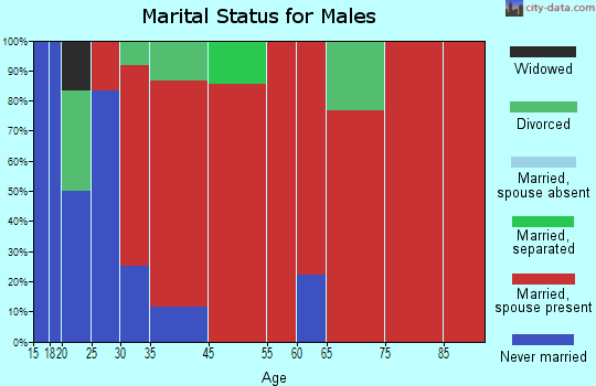 Arbor Vitae marital status for males