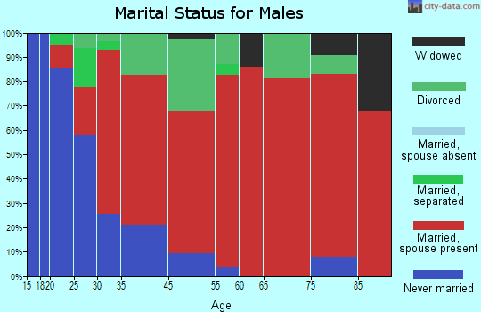 Madison marital status for males