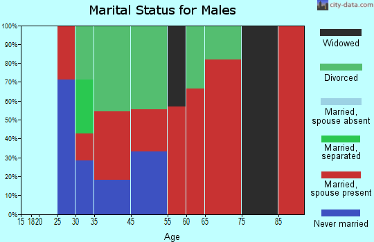Auburn marital status for males