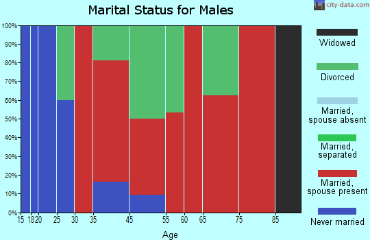 Baileys Harbor marital status for males
